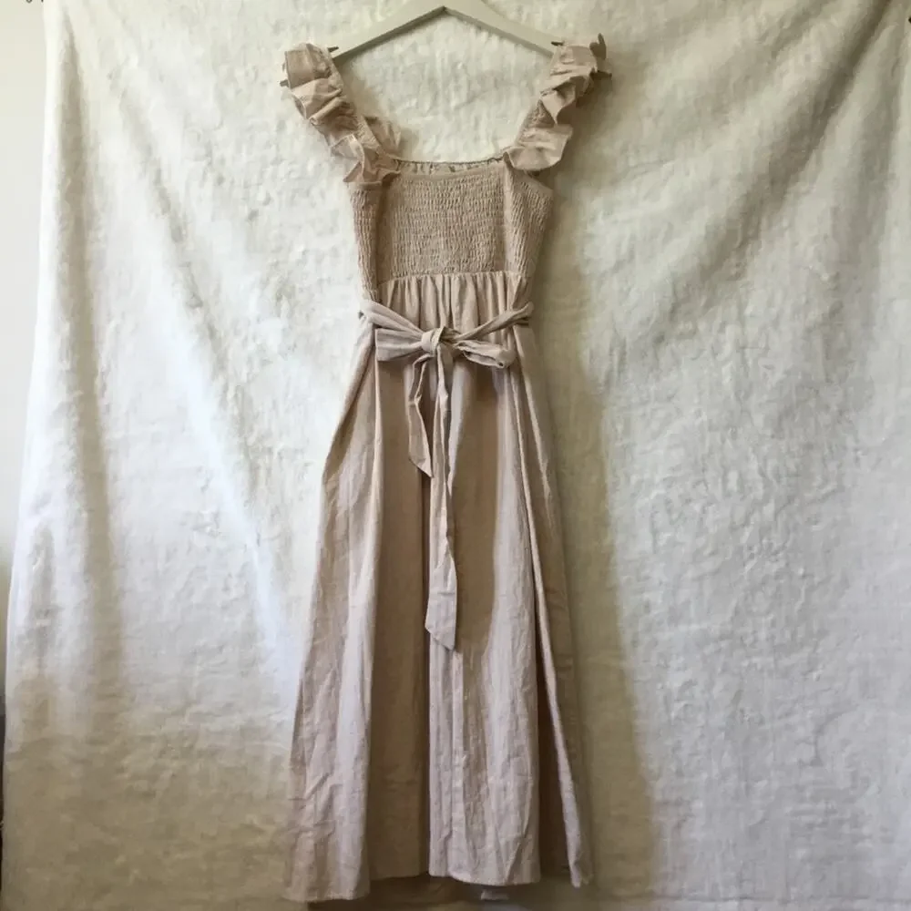 Cupshe Beige Off-Shouder Dress - Picture 7 of 9